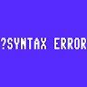 Syntax Error